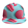 Pink Macarons Print Snapback Cap