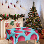 Pink Macarons Print Tablecloth