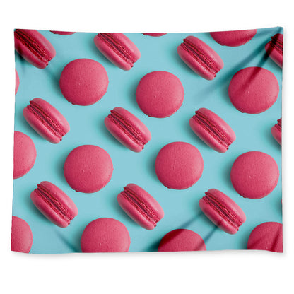 Pink Macarons Print Tapestry