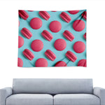 Pink Macarons Print Tapestry