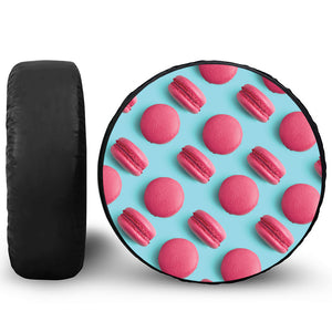 Pink Macarons Print Tire Cover