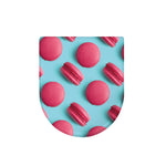 Pink Macarons Print Toilet Lid Cover