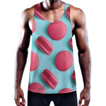 Pink Macarons Print Training Tank Top