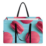 Pink Macarons Print Utility Tote Bag