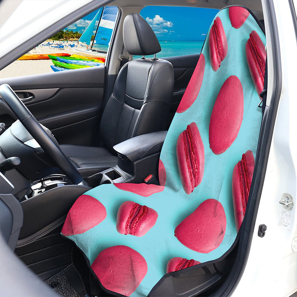 Pink Macarons Print Waterproof Car Seat Cover