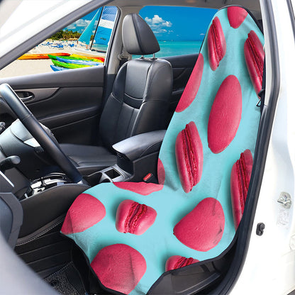 Pink Macarons Print Waterproof Car Seat Cover