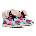 Pink Macarons Print Winter Boots