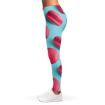 Pink Macarons Print Women's Leggings