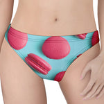 Pink Macarons Print Women's Thong