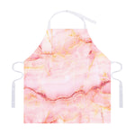 Pink Marble Print Adjustable Apron