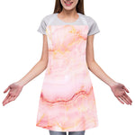 Pink Marble Print Adjustable Apron