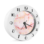 Pink Marble Print Alarm Clock