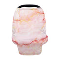 Pink Marble Print Baby Seat Cover