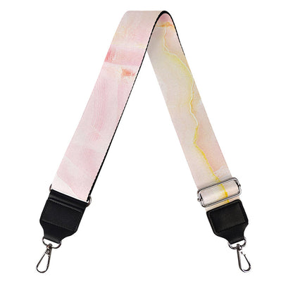 Pink Marble Print Bag Strap