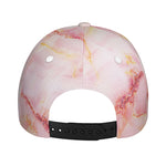 Pink Marble Print Baseball Cap