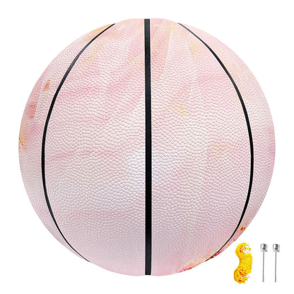 Pink Marble Print Basketball