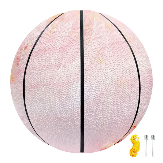 Pink Marble Print Basketball