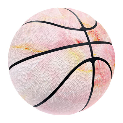 Pink Marble Print Basketball