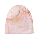 Pink Marble Print Beanie