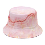 Pink Marble Print Bucket Hat