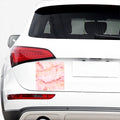 Pink Marble Print Car Sticker