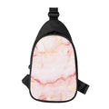 Pink Marble Print Sling Bag