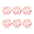 Pink Marble Print Coaster Set