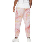 Pink Marble Print Cotton Pants