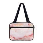 Pink Marble Print Double Strap Bible Bag