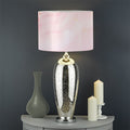 Pink Marble Print Drum Lamp Shade
