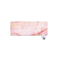 Pink Marble Print Extended Mouse Pad
