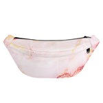 Pink Marble Print Fanny Pack