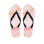Pink Marble Print Flip Flops
