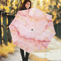 Pink Marble Print Foldable Umbrella
