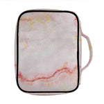 Pink Marble Print Front Pocket Bible Bag