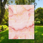 Pink Marble Print Garden Flag