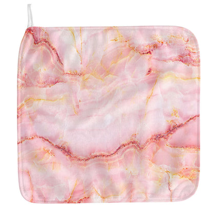 Pink Marble Print Hand Towel