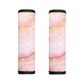Pink Marble Print Handle Covers