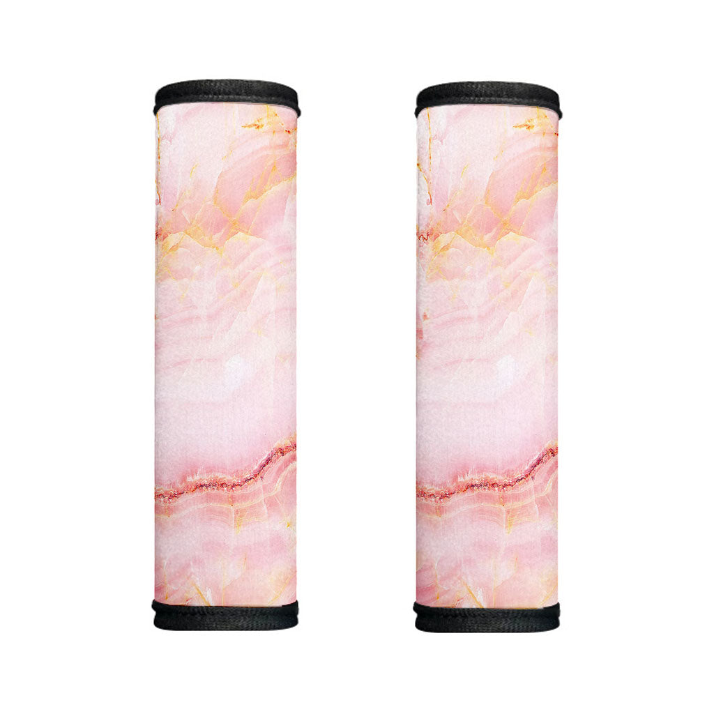 Pink Marble Print Handle Covers
