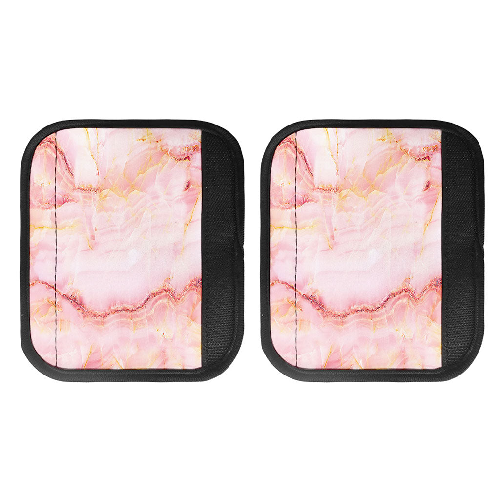 Pink Marble Print Handle Covers