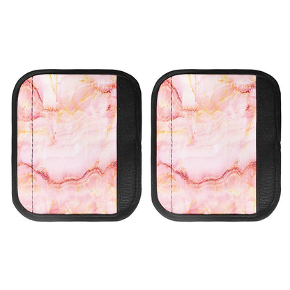 Pink Marble Print Handle Covers