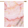 Pink Marble Print House Flag