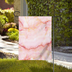 Pink Marble Print House Flag