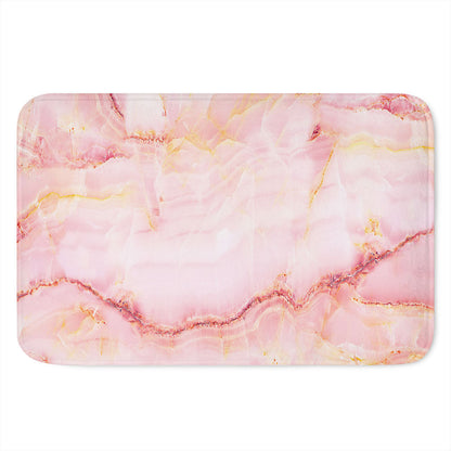 Pink Marble Print Indoor Door Mat