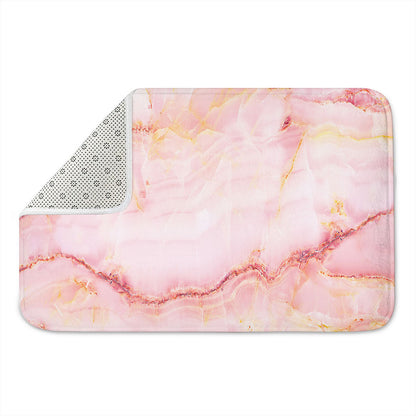 Pink Marble Print Indoor Door Mat