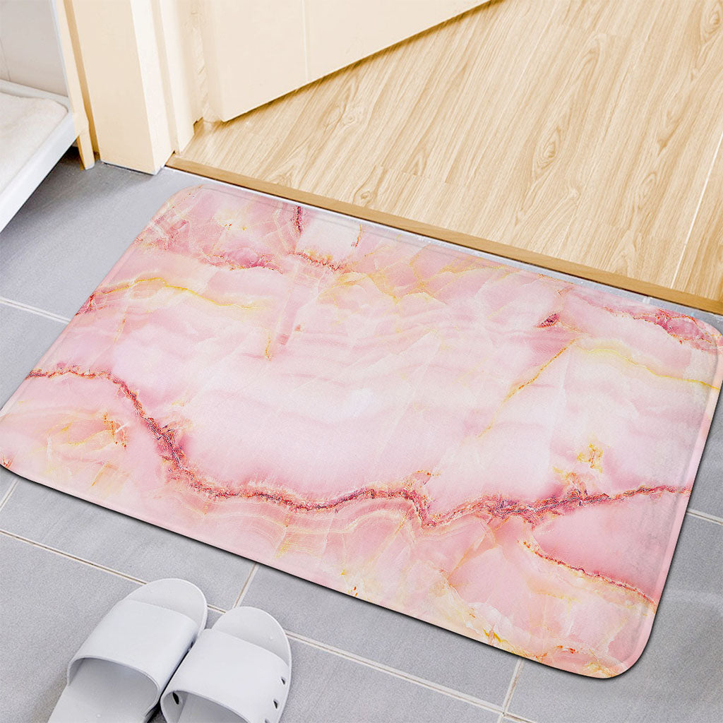 Pink Marble Print Indoor Door Mat
