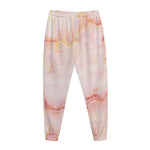 Pink Marble Print Jogger Pants