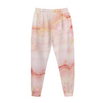 Pink Marble Print Jogger Pants