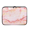 Pink Marble Print Laptop Sleeve