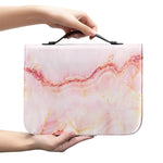 Pink Marble Print Leather Bible Cover